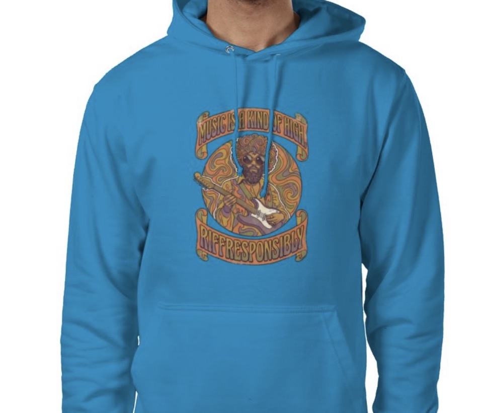 Riff Responsibly | Music Is A Kind Of High Hoodie