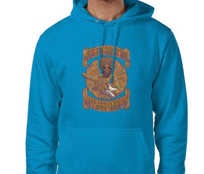 Riff Responsibly | Music Is A Kind Of High Hoodie