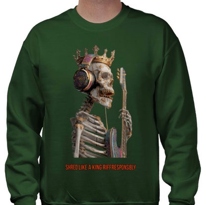 Riff Responsibly | Shred Like A King Sweatshirt