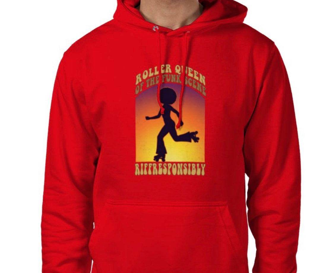 Riff Responsibly | Roller Queen Of The Funk Scene Hoodie