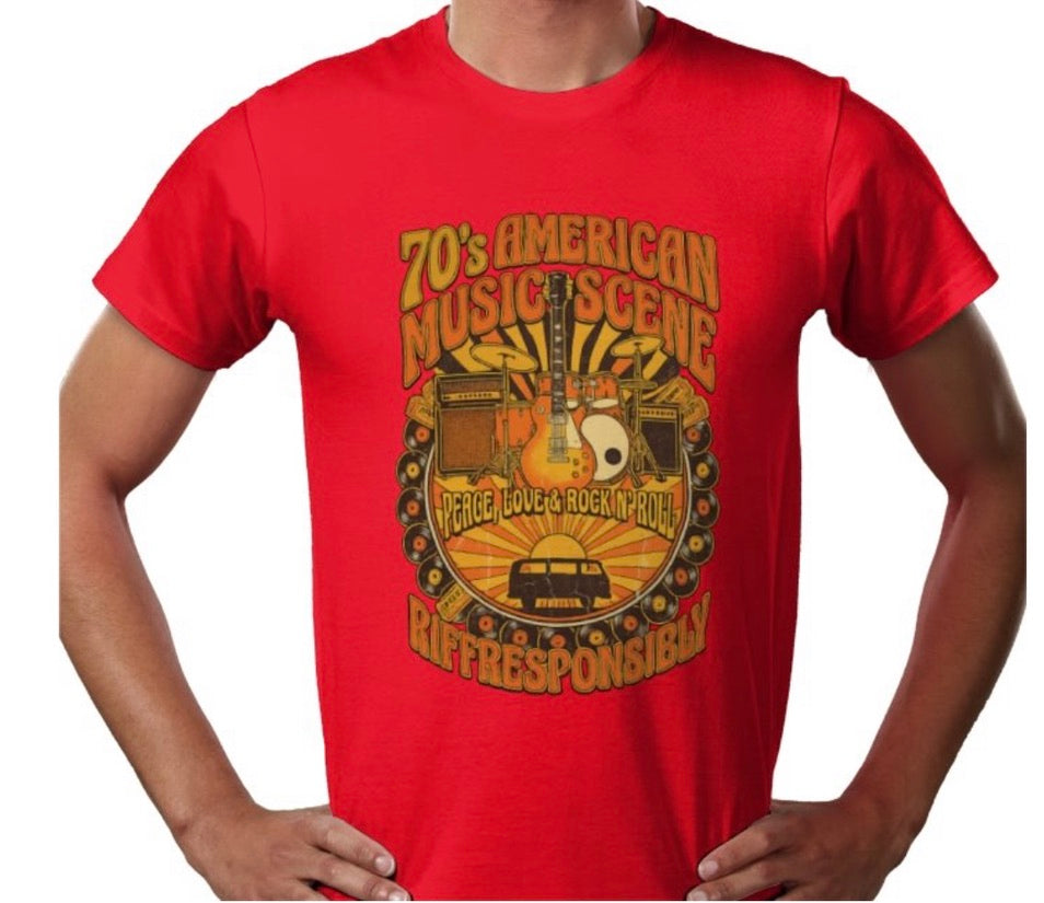 Riff Responsibly | 70's Americana T-Shirt