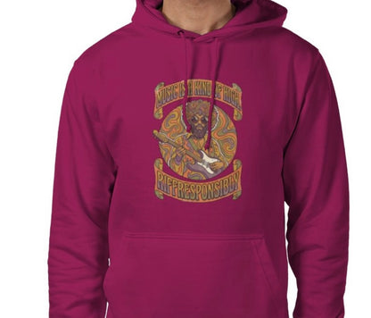 Riff Responsibly | Music Is A Kind Of High Hoodie