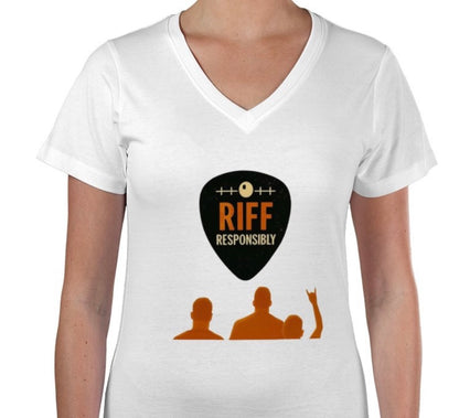 Riff Responsibly | Main Logo V Neck T-Shirt Women