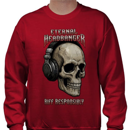 Riff Responsibly | Eternal Headbanger Sweatshirt
