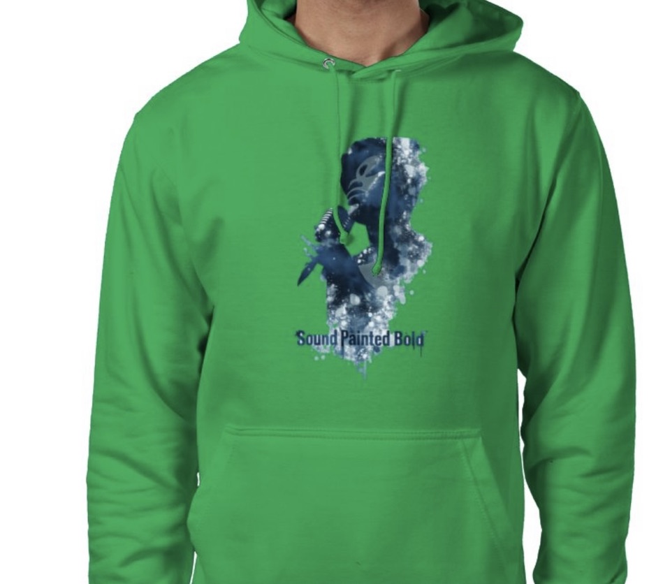 Riff Responsibly | Sound Painted Bold Hoodie