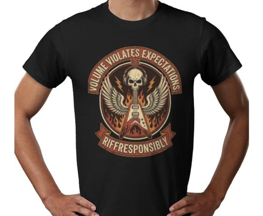 Riff Responsibly | Volume Violates Expectations T-Shirt