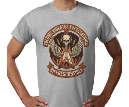 Riff Responsibly | Volume Violates Expectations T-Shirt