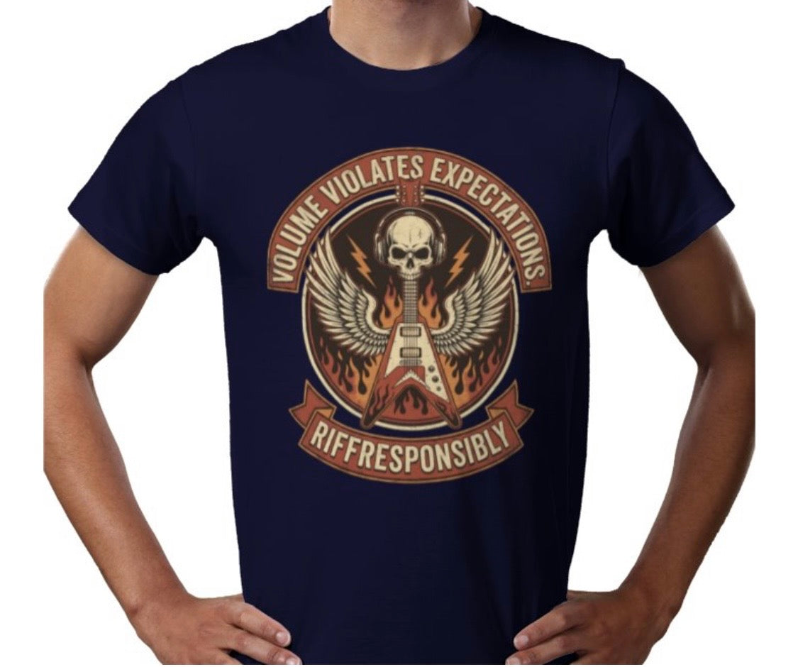 Riff Responsibly | Volume Violates Expectations T-Shirt