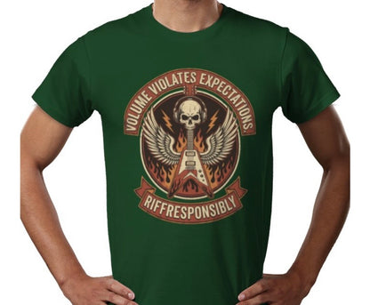 Riff Responsibly | Volume Violates Expectations T-Shirt