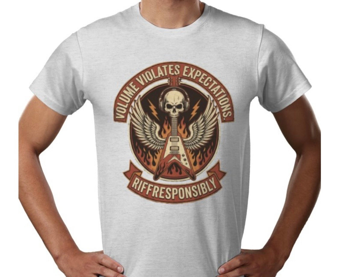 Riff Responsibly | Volume Violates Expectations T-Shirt
