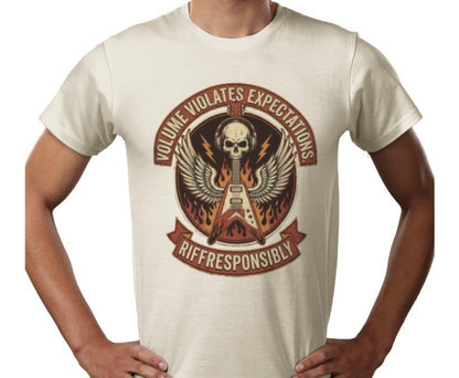Riff Responsibly | Volume Violates Expectations T-Shirt