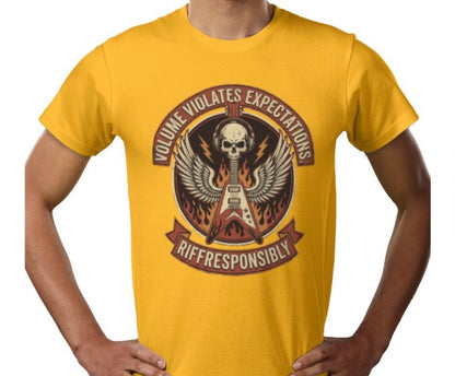 Riff Responsibly | Volume Violates Expectations T-Shirt