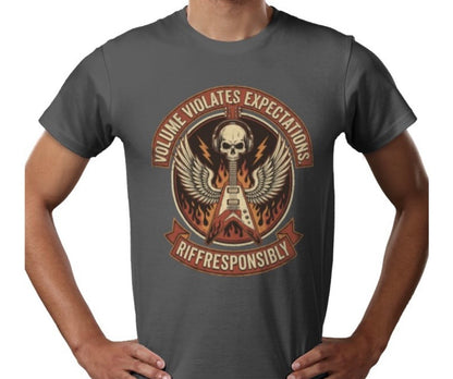 Riff Responsibly | Volume Violates Expectations T-Shirt