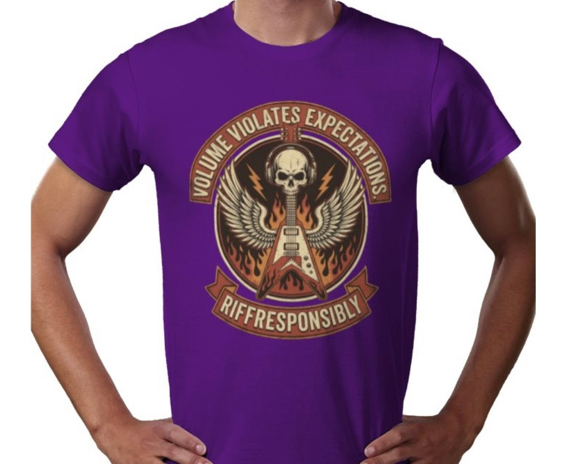 Riff Responsibly | Volume Violates Expectations T-Shirt
