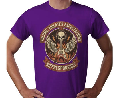 Riff Responsibly | Volume Violates Expectations T-Shirt