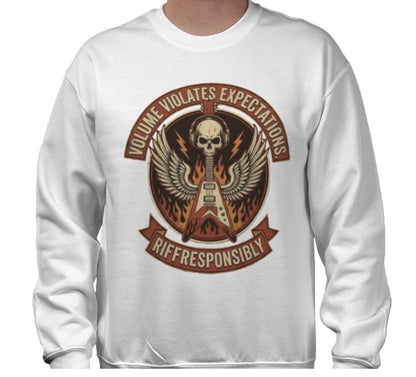 Riff Responsibly | Volume Violates Expectations Sweatshirt