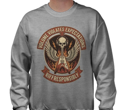Riff Responsibly | Volume Violates Expectations Sweatshirt