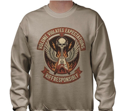 Riff Responsibly | Volume Violates Expectations Sweatshirt
