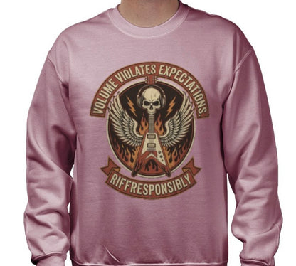 Riff Responsibly | Volume Violates Expectations Sweatshirt