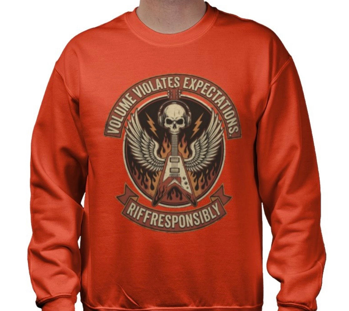 Riff Responsibly | Volume Violates Expectations Sweatshirt