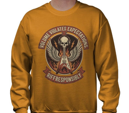 Riff Responsibly | Volume Violates Expectations Sweatshirt