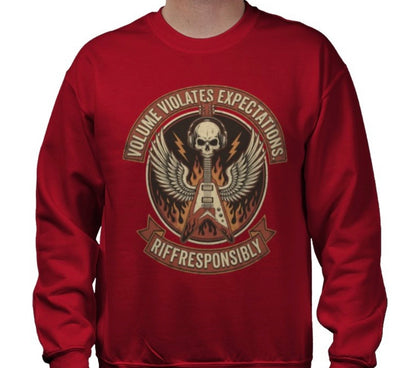 Riff Responsibly | Volume Violates Expectations Sweatshirt
