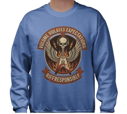 Riff Responsibly | Volume Violates Expectations Sweatshirt