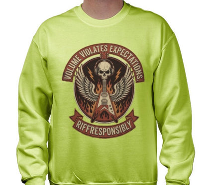 Riff Responsibly | Volume Violates Expectations Sweatshirt