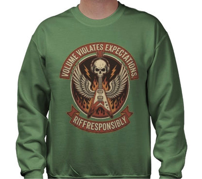 Riff Responsibly | Volume Violates Expectations Sweatshirt