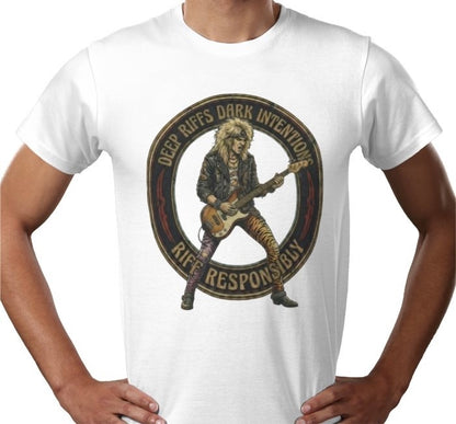 Riff Responsibly | Deep Riffs Dark Intentions Bass T-Shirt