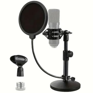 Desktop Microphone Stand & Pop Filter