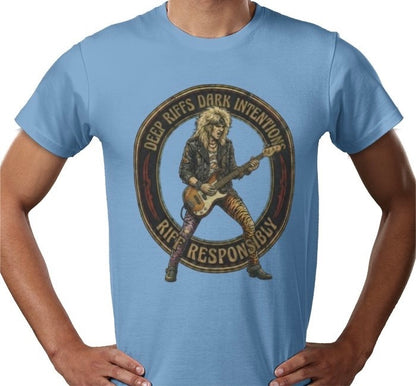 Riff Responsibly | Deep Riffs Dark Intentions Bass T-Shirt