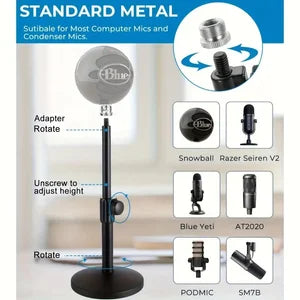 Desktop Microphone Stand & Pop Filter