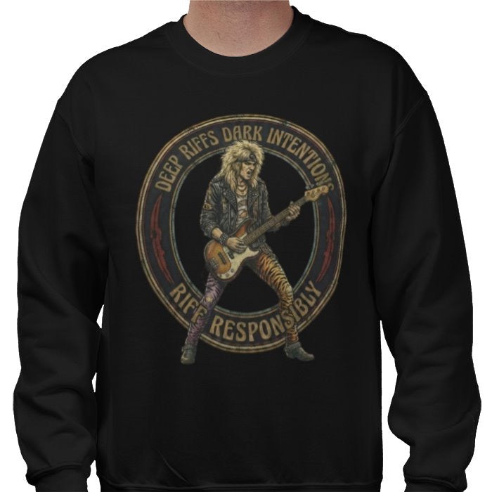 Riff Responsibly | Deep Riffs Dark Intentions Bass Sweatshirt