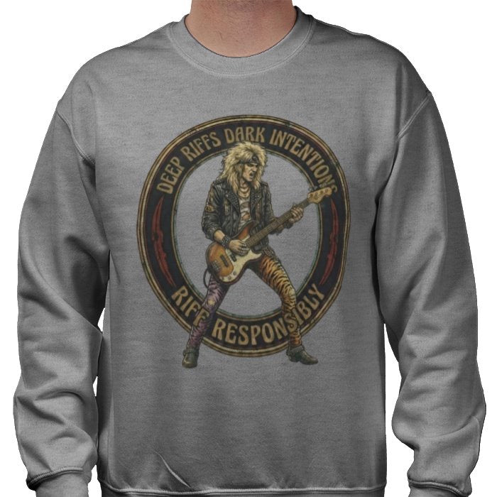 Riff Responsibly | Deep Riffs Dark Intentions Bass Sweatshirt
