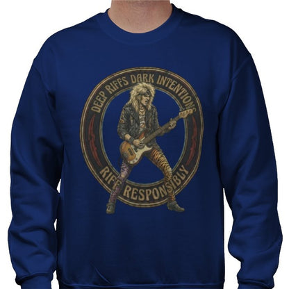 Riff Responsibly | Deep Riffs Dark Intentions Bass Sweatshirt