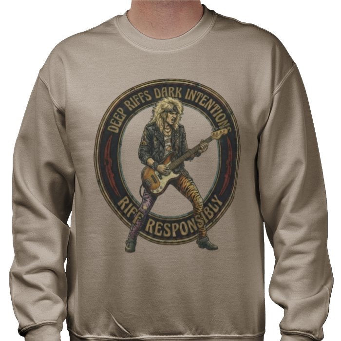 Riff Responsibly | Deep Riffs Dark Intentions Bass Sweatshirt