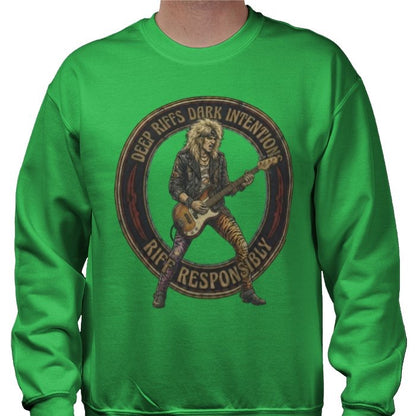 Riff Responsibly | Deep Riffs Dark Intentions Bass Sweatshirt