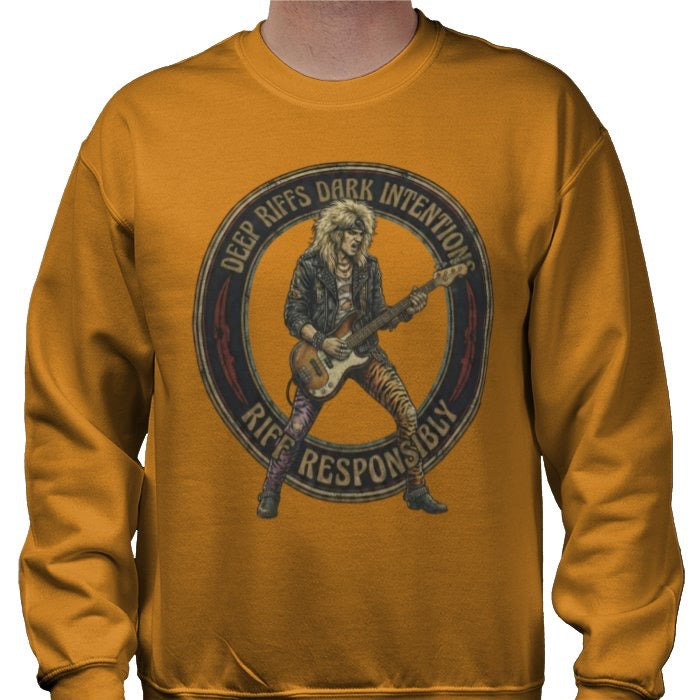 Riff Responsibly | Deep Riffs Dark Intentions Bass Sweatshirt