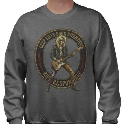 Riff Responsibly | Deep Riffs Dark Intentions Bass Sweatshirt