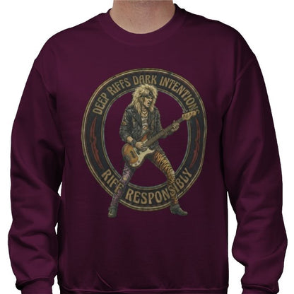 Riff Responsibly | Deep Riffs Dark Intentions Bass Sweatshirt