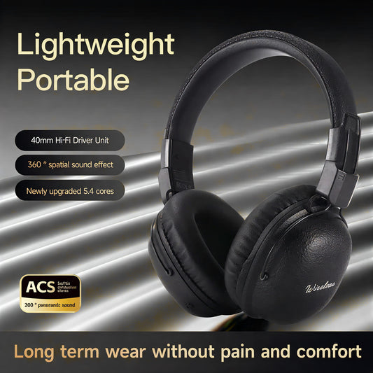 Wireless Theater-Level Spatial Sound Headphones - Black