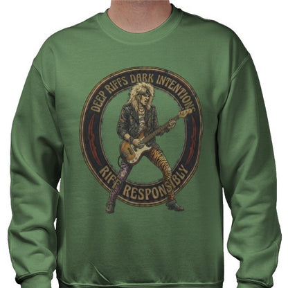 Riff Responsibly | Deep Riffs Dark Intentions Bass Sweatshirt
