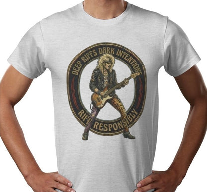 Riff Responsibly | Deep Riffs Dark Intentions Bass T-Shirt