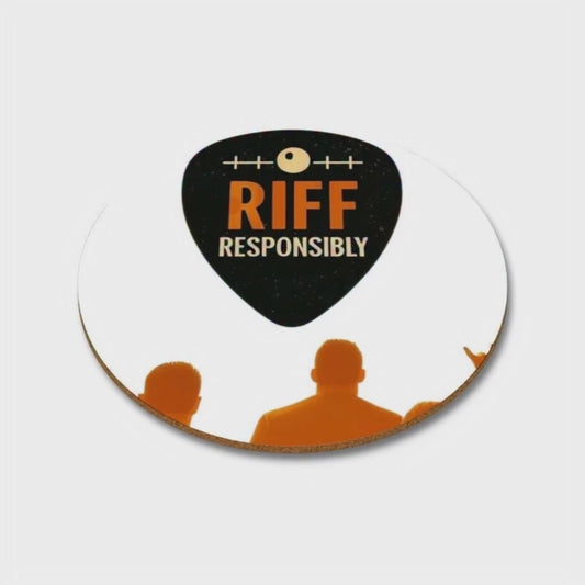 Riffs Responsibly™ | Premium Round Coaster